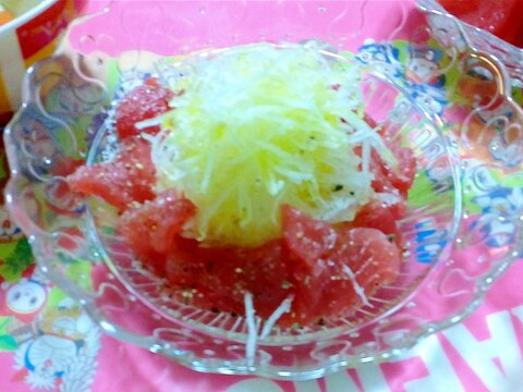 マグロの赤富士カルパッチョ